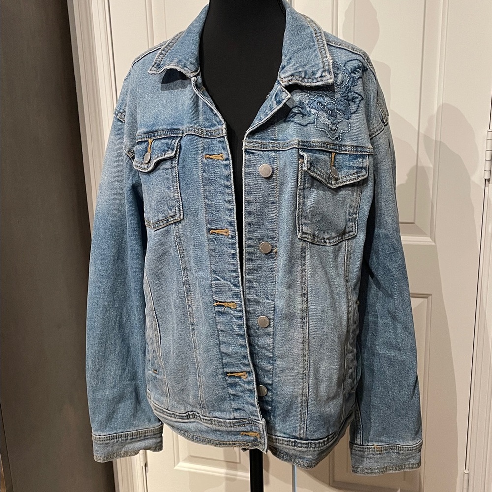 Universal Thread Light Blue Denim Jacket (E) - image 1